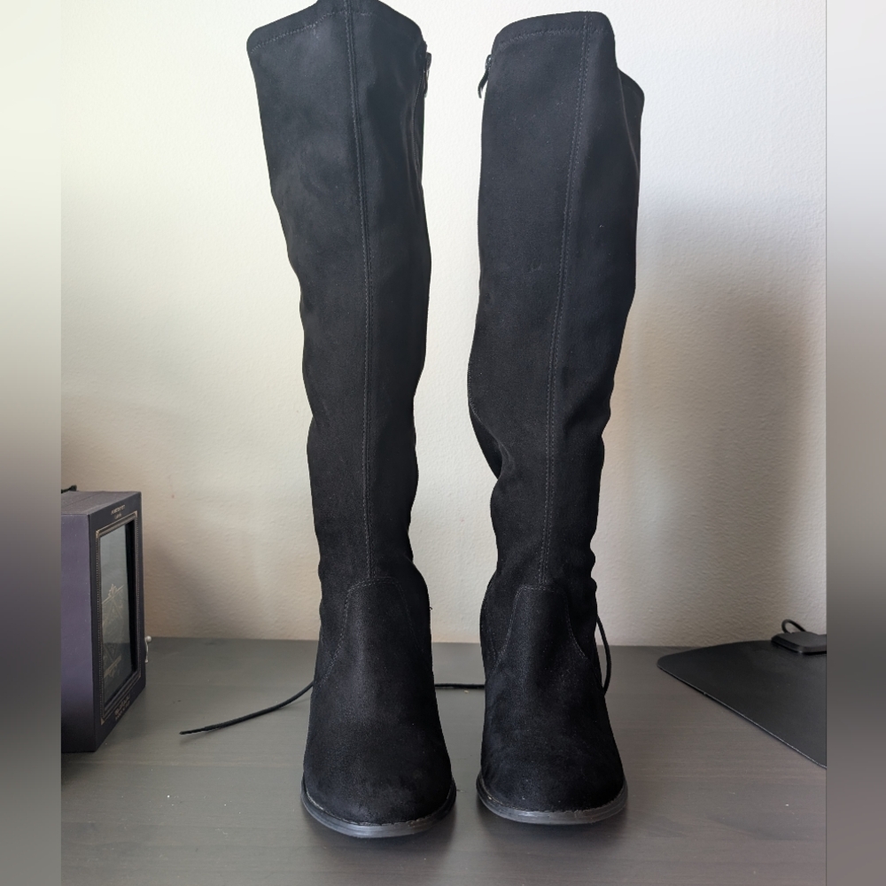 Elegant Black Over the Knee Boots